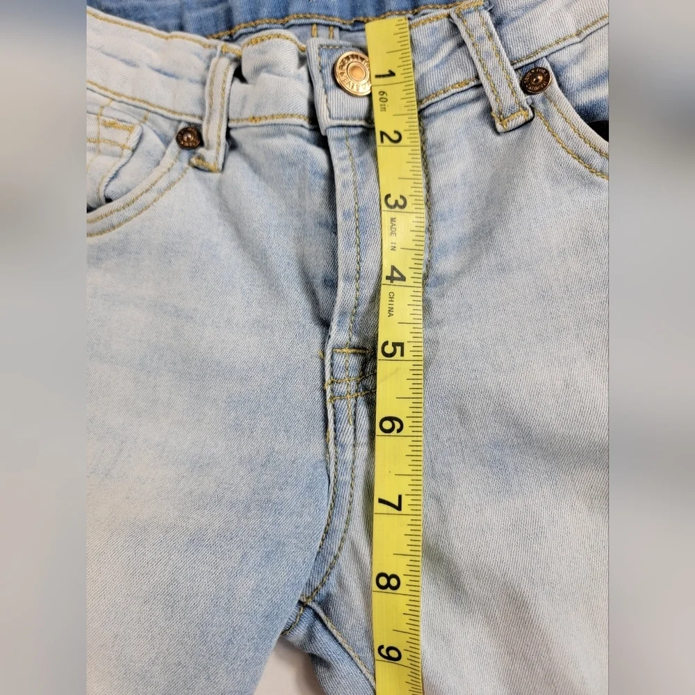 Girl’s 7 For All Mankind The Ankle Skinny Jeans Size 12 light wash stretch
